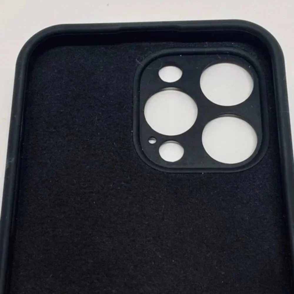 iPhone 14 Pro Max‎ Phone Case Black Silicone Drop+ Anti-Scratch Shock-Proof EUC